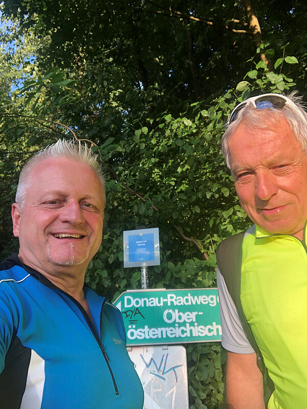 Zwei Gründer der Donau Touristik
