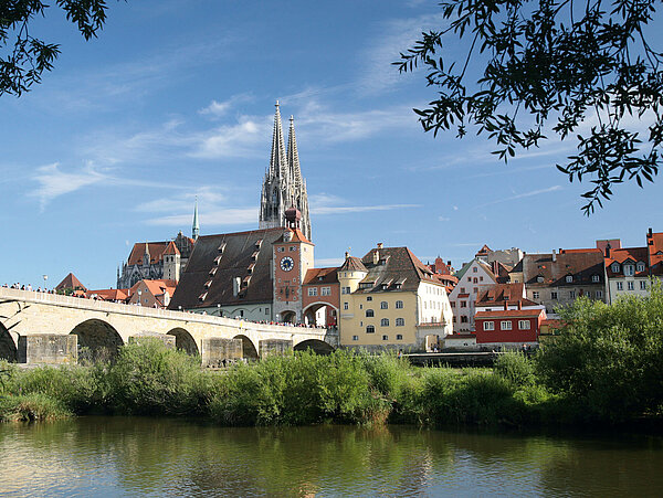 Klassische Stadtansicht Regensburg