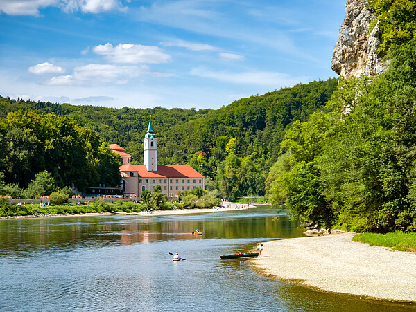 Kloster Weltenburg in Kelheim an der deutschen Donau
