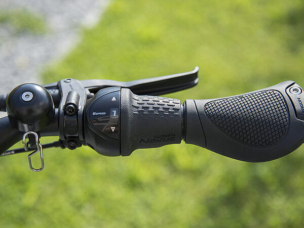 Rechter Lenker des E-Bikes Kalkoff